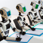 robots creating ai-generated content