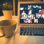 laptop coffee cup plant cohesive culture