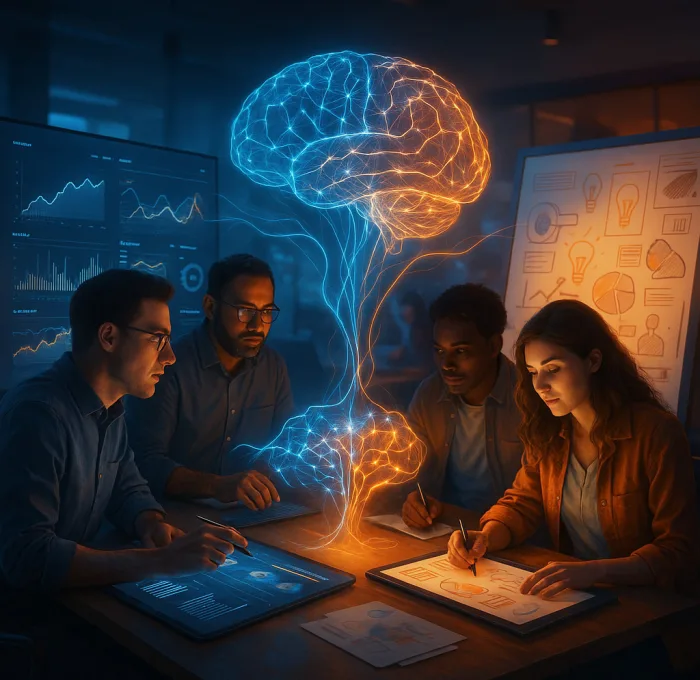 data scientists and marketers working with generative AI